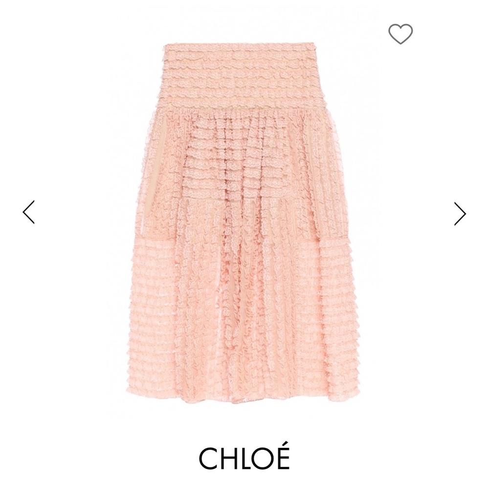 Chloe skirt with ruffles size 38